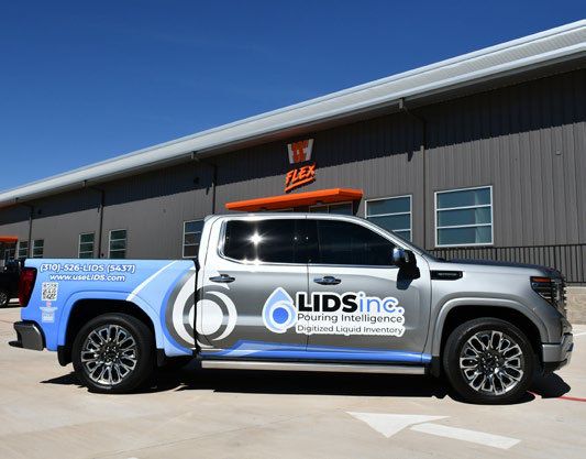LIDS inc. truck outside WorkHub Flex